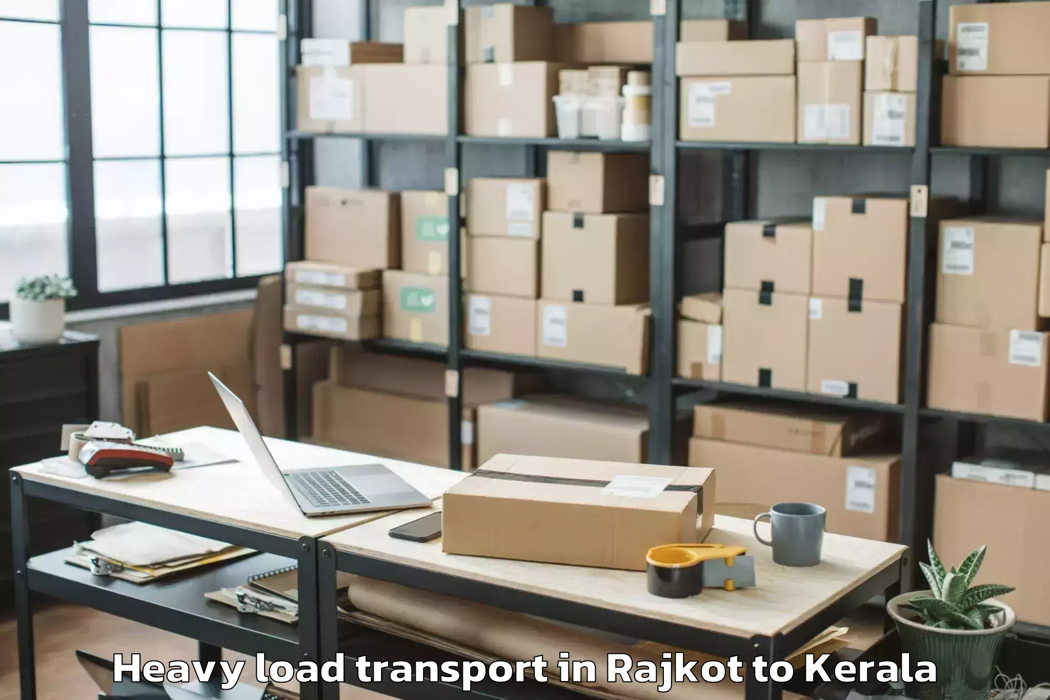 Book Rajkot to Kadanad Heavy Load Transport Online